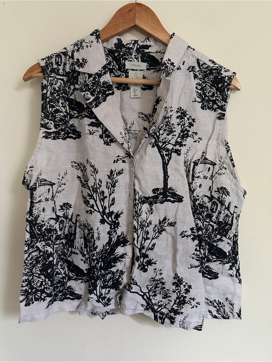 Joie Tops - Sleeveless Linen Button-Front Top